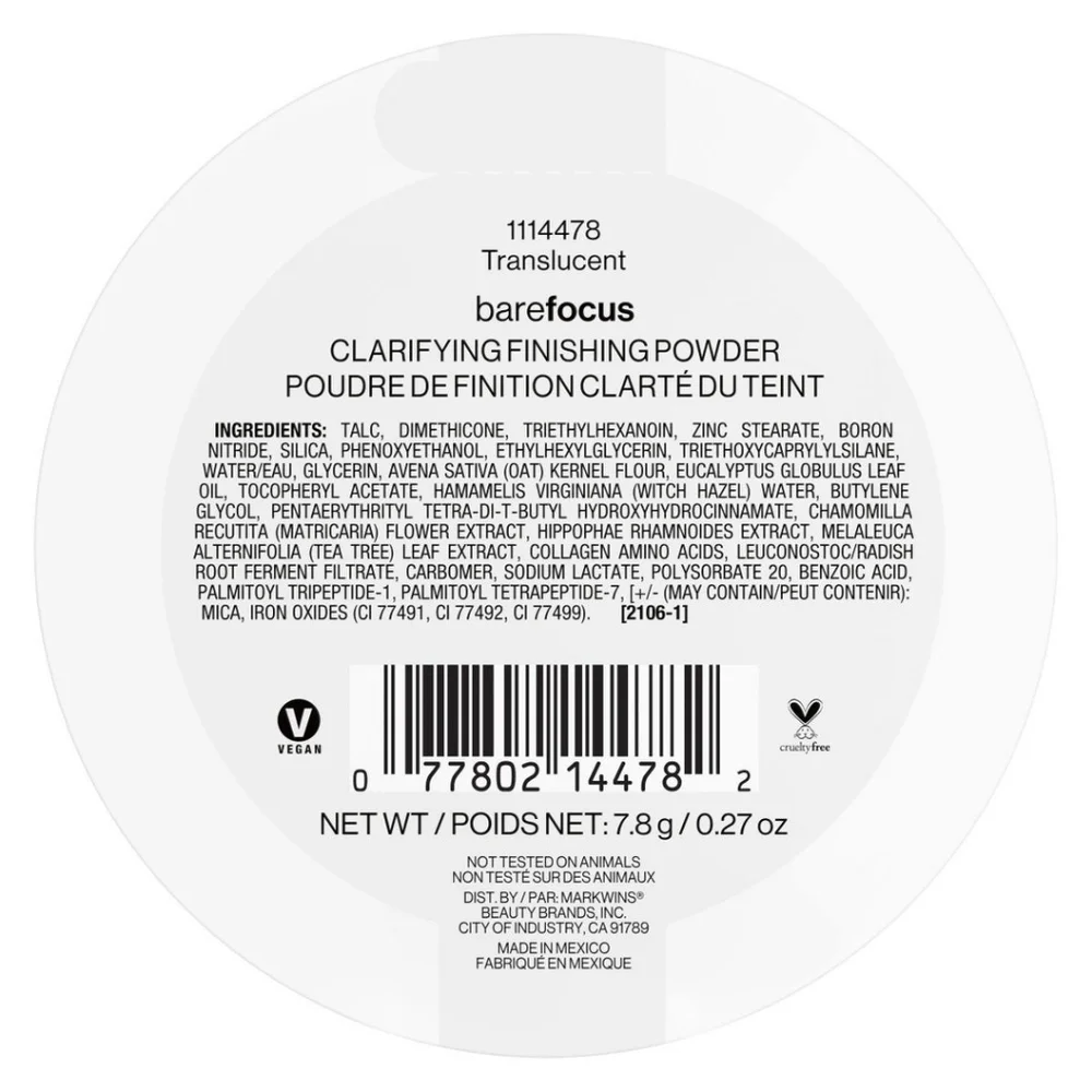 *3/15* NEW Wet N Wild Bare Focus Clarifying Finishing Powder Translucent Matte